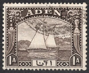 SG3 Sn: #3 1937 1 A ADEN 1937 edición Dhow, usado - Imagen 1 de 2