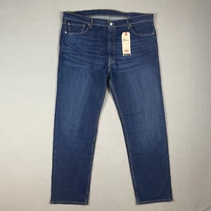 Levis 505 Mens Jeans Size 42x32 Regular Straight Fit Medium Wash NEW WITH TAGS!! - Picture 1 of 12