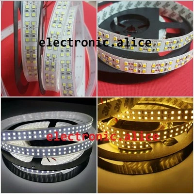 DC 12V Double Row 1M/240leds 5M/1200Leds 2835 Warm Cool white LED Strip Light - Image 1 of 3