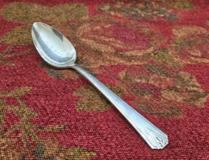 Oneida Community DEAUVILLE Oval/Place Spoon 1929 Art Deco Silverware Flatware - Picture 1 of 7