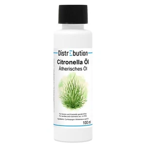 Citronella 100ml | Ätherisches Öl 100% Naturrein | Ideal für Kerzen & Kosmetik - Bild 1 von 7