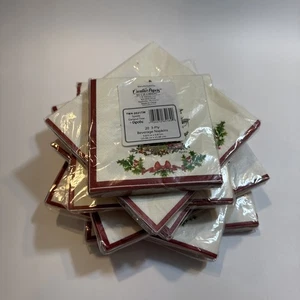 Spode Garland Tree Dinner Napkin Set Of 7 By C. R. Gibson - Picture 1 of 10