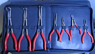 Mac Tools P3017 Plier 7 piece Set with Zippered Case (New in Case) Foto 1 de 4