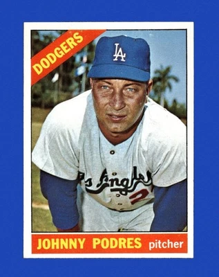 1966 Topps Set-Break #468 Johnny Podres casi nuevo-como nuevo o mejor *GMCARDS* Foto 1 de 2