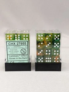 Chessex Nebula Spring/white 12mm d6 Würfelblock (36 Würfel) CHX27955 - Bild 1 von 3