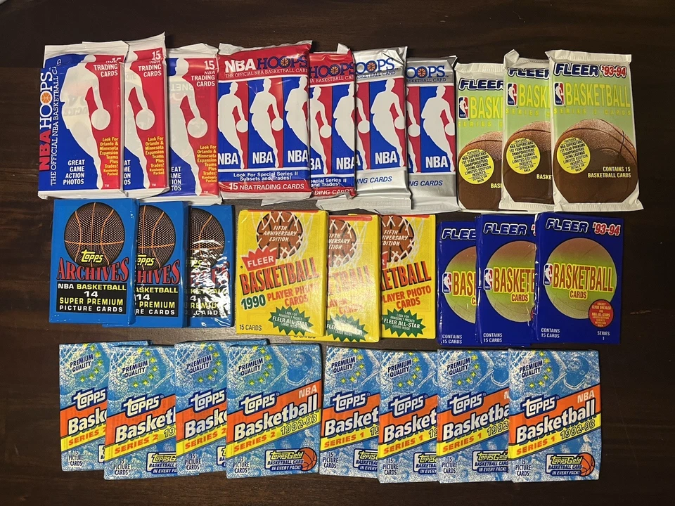 90’s Basketball Pack Lot - 27 Packs In Total - image 1 of 1
