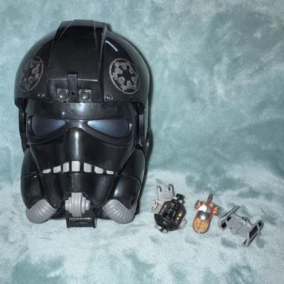 De colección 1996 Star Wars TIE Fighter Pilot Head Juego Micro Máquinas Juguetes Galoob Foto 1 de 4