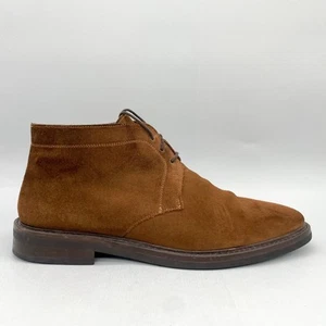 Jack Erwin Mens 11.5 Chukka Boots Chesnut Brown Suede Lace Up Shoes Booties - Picture 1 of 10