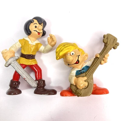 Vintage 1978 Lot of 2 Smurfs PVC Figures Johan and Peewit Friends Peyo - Image 1 of 4