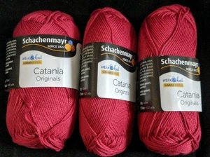 3 Algodón Mercerizado Schachenmayr Catania Rojo 50g/125m/1.75oz 0258 20860455 - Imagen 1 de 4