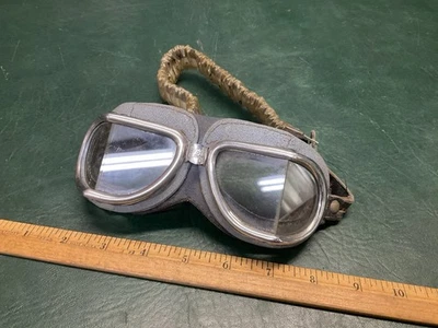 ¿Era vintage de la Segunda Guerra Mundial? Gafas CLIMAX de España Clásicas Moto Coches Carreras Foto 1 de 4