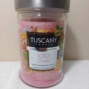 Tuscany Candle Iced Chai Limited Edition Ätherische Öle 18 oz Neu - Bild 1 von 7