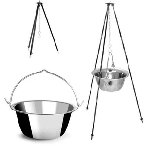 Ungarischer Gulaschkessel Edelstahl – 6-30L Dreibein Kessel für Outdoor - Picture 1 of 6