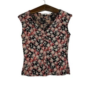 Vintage Max Studio Floral Multicolor Blouse Size S Y2K Fairy Grunge - Picture 1 of 10