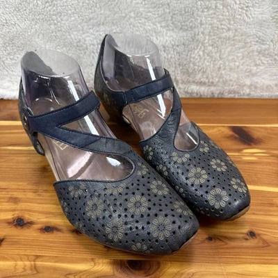 Zapatos Rieker Mujer 39 Mirjam 88 ZStrap Mary Jane Tacones Cuero Azul Informal Foto 1 de 4