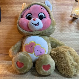 Care Bears Plush Love A Lot Bear Fox Hoodie Tail 12" - Picture 1 of 5