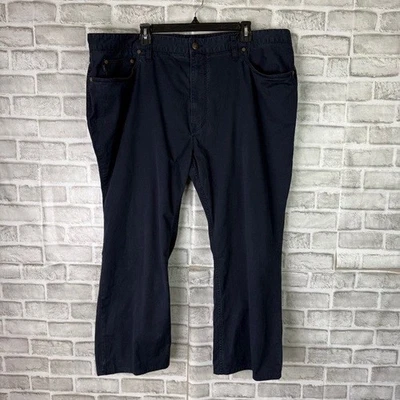 Polo Ralph Lauren Dark Navy Blue 5 Pocket Chino Straight Leg Pants Mens 44 x 30 - Image 1 of 4