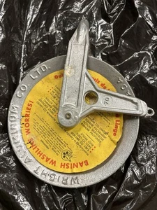 Vintage Heavy Duty Wright Aluminum Clothesline Reel Pulley With Original Label - Picture 1 of 5