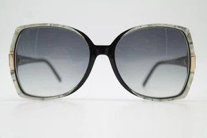Vintage Sunglasses Silhouette 1153 /20 Mother Of Pearl Black Gold Oval - Picture 1 of 6