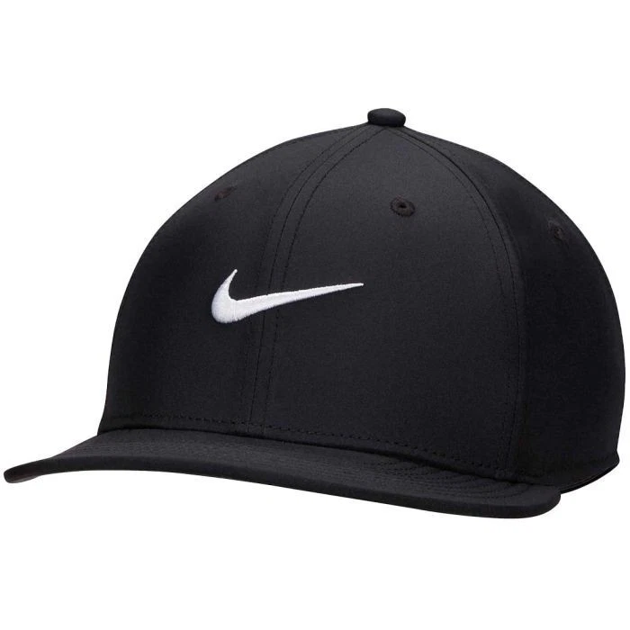Nike Pro Cap Structured Round Bill Hat Flat Bill Snapback Black S/M FJ0437-010