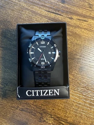 Relógio de quartzo masculino Black Citizen WR100 - Imagem 1 de 4