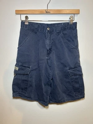Pantalones Cortos Carga Wrangler Jean Co Azul Marino Ajustables Talla 16 Foto 1 de 4