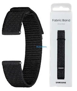 Samsung Original Fabric Band For Galaxy Watch 4, 5 and 6  20mm S/M-M/L Black NEW - Picture 1 of 10