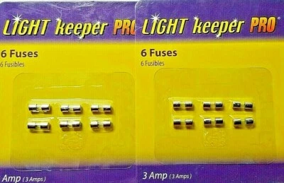 2 Pkg Replacement Fuse Mini Christmas String Lights, 3 AMP Light Keeper Pro, NEW - Image 1 of 3