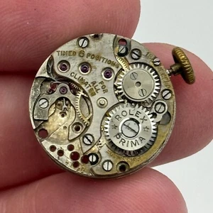 19.6mm Rolex Prima 8 3/4 Hunter Patent 97101 Manual Wind Watch Movement PARTS - Picture 1 of 21