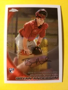 Bryan Anderson (SP) RC AUTÓGRAFO #172 ST. LOUIS CARDINALS 2010 TOPPS CROMADO - Imagen 1 de 3