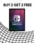 Nintendo Switch, Print, Gamer, Gaming, Gifts, Wall art, Decor, Poster A4 Size