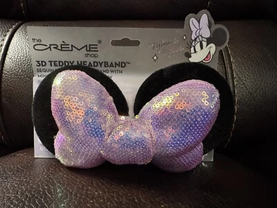 Diadema THE CREME SHOP Disney Minnie Mouse Lentejuelas Orejas EDICIÓN LIMITADA Foto 1 de 2