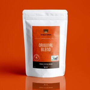 Original Blend Espresso Coffee, Medium Dark Roast, Strength 4 | Brown Bear