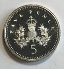 Great Britain 5 Pence 1992 - Thistle Plant - Queen Elizabeth II - Proof