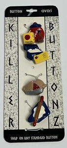 NOS Killer Buttonz button covers baking theme snap on - Picture 1 of 6