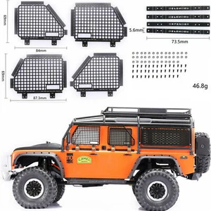 4PCS 1/10 RC Car Metal Window Guard Net For TRAXXAS TRX4 RC4WD D90 D110 Defender - Picture 1 of 7