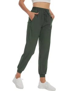 SEVEGO Women's 36" Tall Inseam Joggers Lightweight Sweatpants Zipper Pockets - Picture 1 of 5