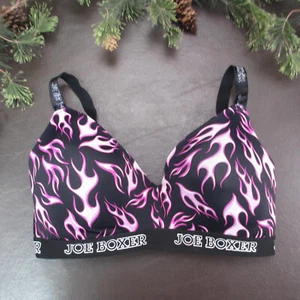 Joe Boxer Bra 36DD Black Padded Wireless Adjustable Clasp Back - Picture 1 of 11
