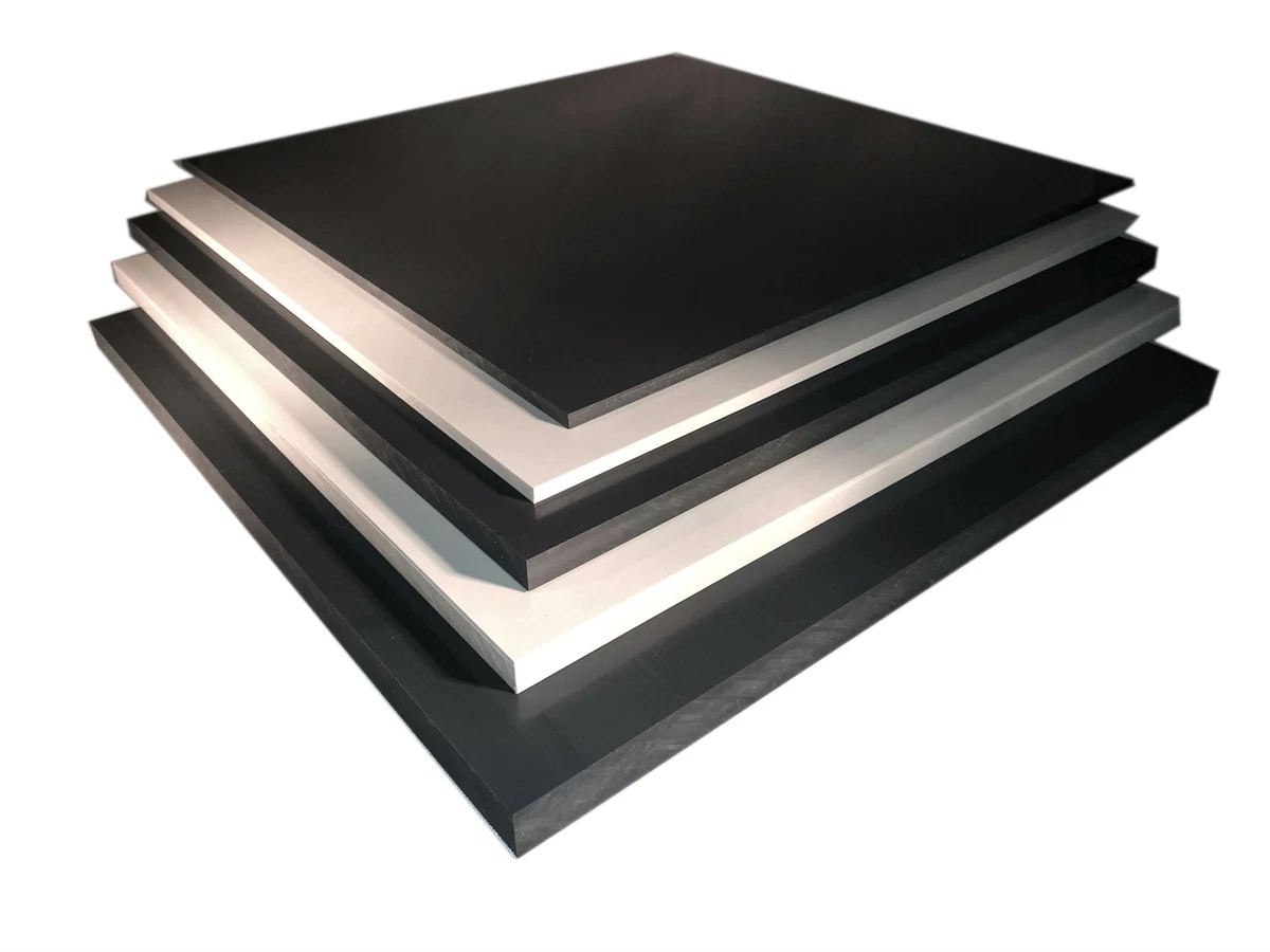 Plus-Model 124 - 2 Stück Weiße Plastik Platten, 2 Mm Dicke