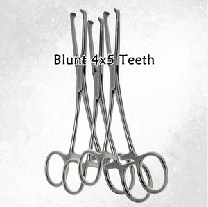 3 Abrazaderas de soporte de tejido Allis de acero inoxidable 4X5T 6" instrumentos quirúrgicos - Imagen 1 de 11