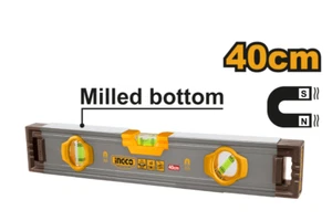 Livella a bolla magnetica 40 cm INGCO in alluminio professionale di precisione - Imagen 1 de 5
