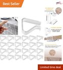 24 Pieces Durable Transparent Clear Multi-Purpose Tablecloth Clips - Small
