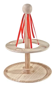 Soporte para luces de té VBS con plato decorativo Ø plato aprox. 28 cm altura total aprox. 4,5 cm - Imagen 1 de 4