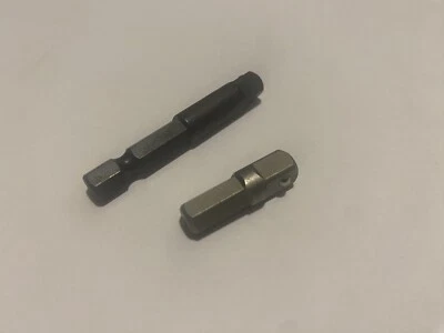 Snap On Screwdriver To Socket Adaptor  1/4 Drive Hex To 1/4 Drive Square Set 2pc - Image 1 of 4