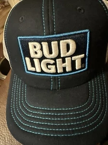 Truckers Hat ~ Bud Light ~ Navy Blue ~ Adjustable Strap ~ NWOT  - Picture 1 of 3