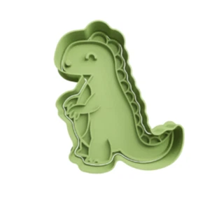T-Rex Dinosaur Cute Cookie Cutter & Embosser - Picture 1 of 1
