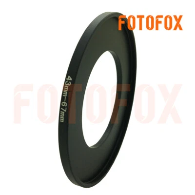 43mm to 67mm Stepping Step Up Filter Ring Adapter 43mm-67mm 43-67mm M to F - Image 1 of 3