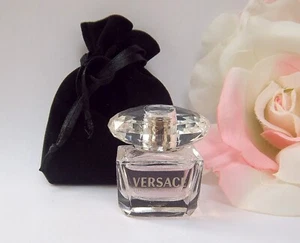 BRIGHT CRYSTAL by VERSACE - MINI MINIATURE PERFUME 5ml edt + Pouch original - Picture 1 of 1