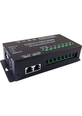 DMX 512 Digital Decoder 6 Channel Drivers 5-24 Volts RGB,RGBW,RGBWW,RGBWWW LEDs - Image 1 of 4