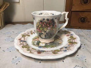  Royal Doulton Brambly Hedge Herbst Teetasse/Kaffeetasse & 8" Teller - Bild 1 von 8